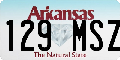 AR license plate 129MSZ