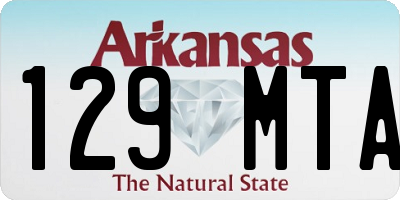 AR license plate 129MTA