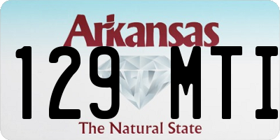AR license plate 129MTI
