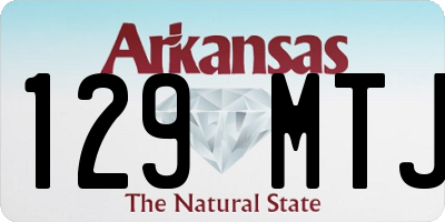 AR license plate 129MTJ