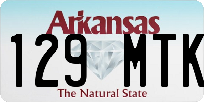 AR license plate 129MTK