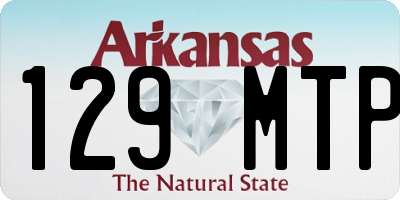 AR license plate 129MTP