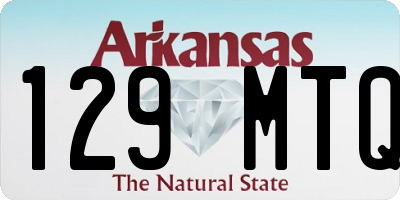 AR license plate 129MTQ