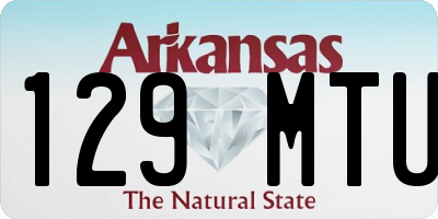 AR license plate 129MTU