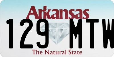 AR license plate 129MTW