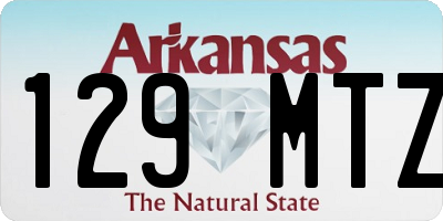 AR license plate 129MTZ