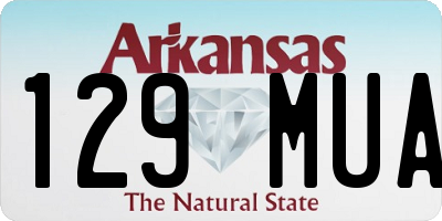 AR license plate 129MUA