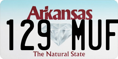 AR license plate 129MUF