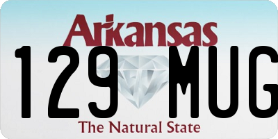 AR license plate 129MUG