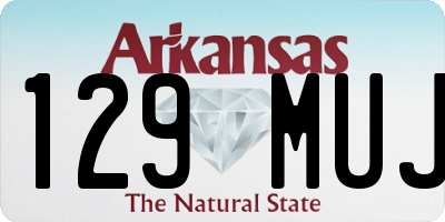 AR license plate 129MUJ
