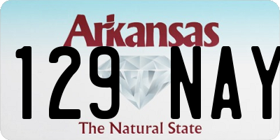 AR license plate 129NAY
