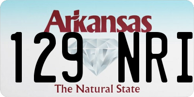 AR license plate 129NRI