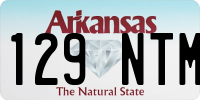 AR license plate 129NTM