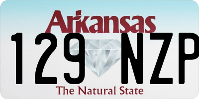 AR license plate 129NZP