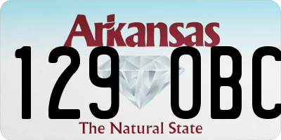 AR license plate 129OBC