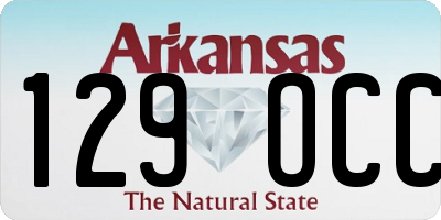 AR license plate 129OCC