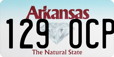 AR license plate 129OCP