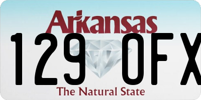 AR license plate 129OFX
