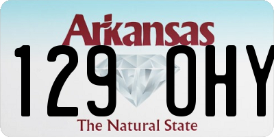 AR license plate 129OHY