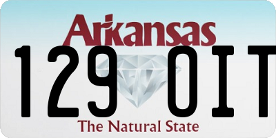 AR license plate 129OIT