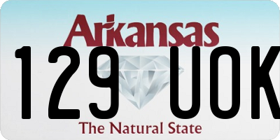 AR license plate 129UOK