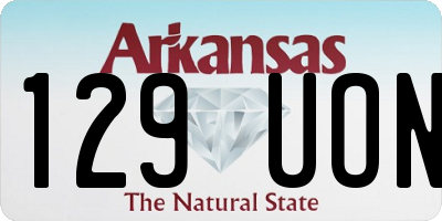 AR license plate 129UON