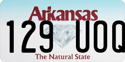 AR license plate 129UOQ