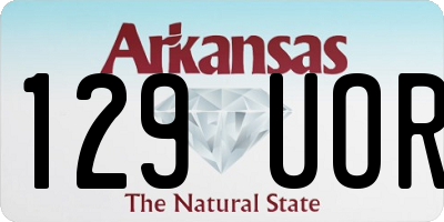 AR license plate 129UOR