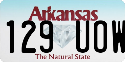 AR license plate 129UOW