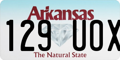 AR license plate 129UOX