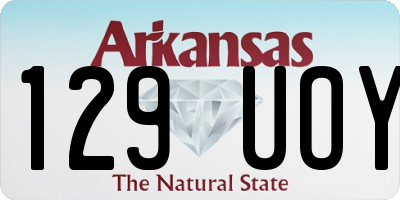 AR license plate 129UOY