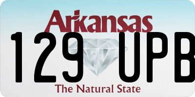 AR license plate 129UPB