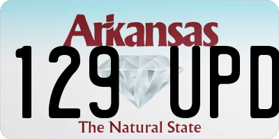 AR license plate 129UPD