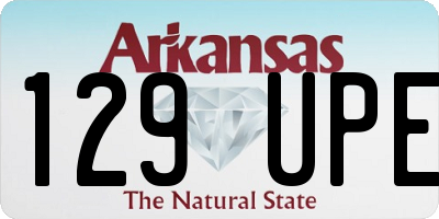 AR license plate 129UPE