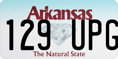 AR license plate 129UPG