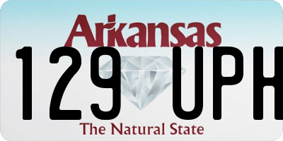 AR license plate 129UPH