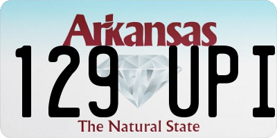 AR license plate 129UPI