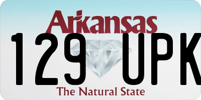 AR license plate 129UPK