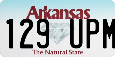 AR license plate 129UPM