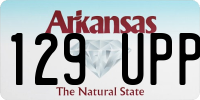AR license plate 129UPP