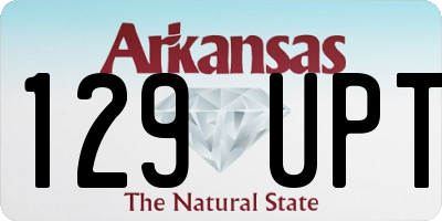 AR license plate 129UPT