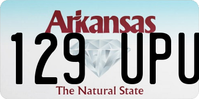 AR license plate 129UPU