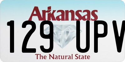 AR license plate 129UPV