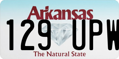 AR license plate 129UPW