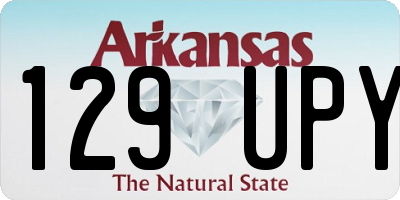 AR license plate 129UPY