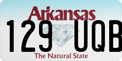 AR license plate 129UQB