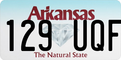 AR license plate 129UQF