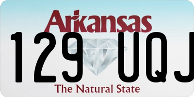 AR license plate 129UQJ