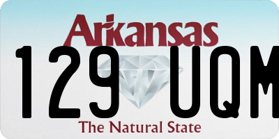 AR license plate 129UQM