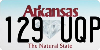 AR license plate 129UQP